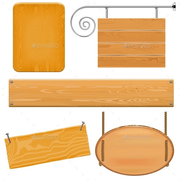 Vector Boards Set 9 Vectors GraphicRiver